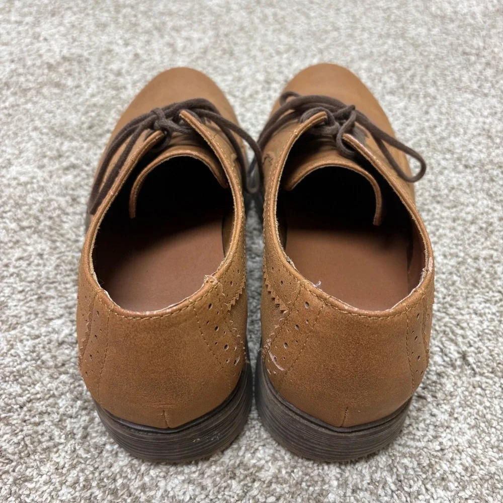 Frye & Co Mens Grant Oxford Shoes Cognac Brown Dress Casual Lace Up Mens Size 10